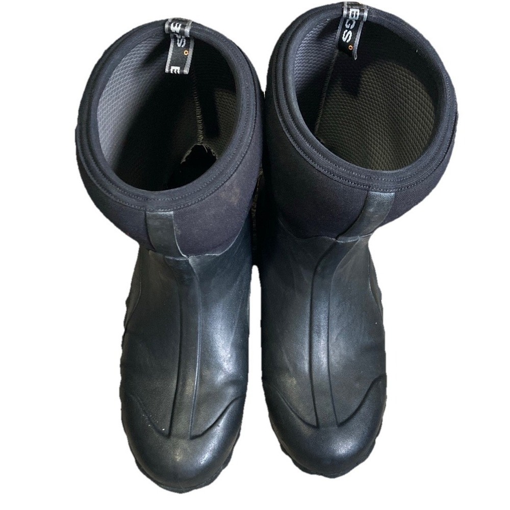 Bogs Classic Mid Waterproof Neoprene Rubber Boots Men's 17 Black Insulated
